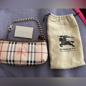 Burberry wristlet.